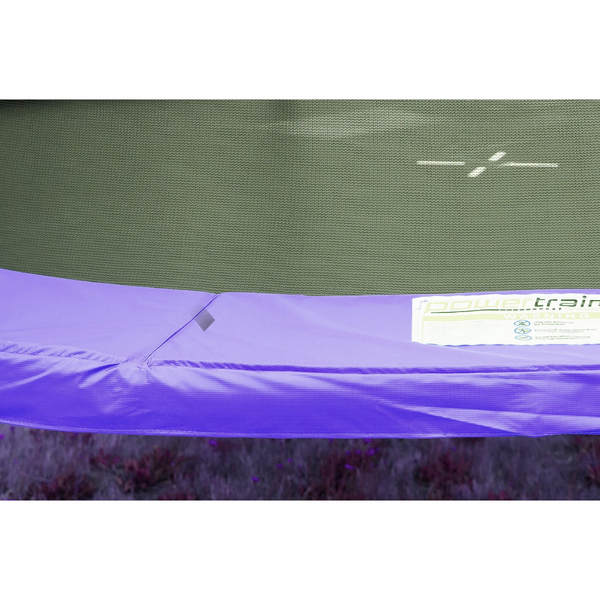 Kahuna 16Ft Outdoor Trampoline Kids Children With Safety Enclosure Pad Mat Ladder Basketball Hoop Set Purple Trampolines