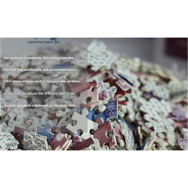 Kanagawa Uburi Diy 1000 Piece Paper Puzzle Creative Educational Toy For Family Fun Puzzles