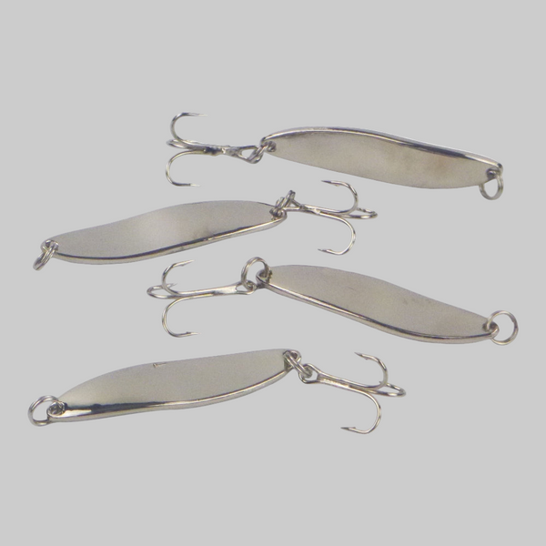 Finesse Chrome Kaster Spoon 7 Grams 4 Pack Baits & Lures