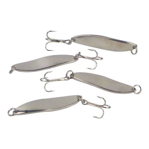 Finesse Chrome Kaster Spoon 7 Grams 4 Pack Baits & Lures