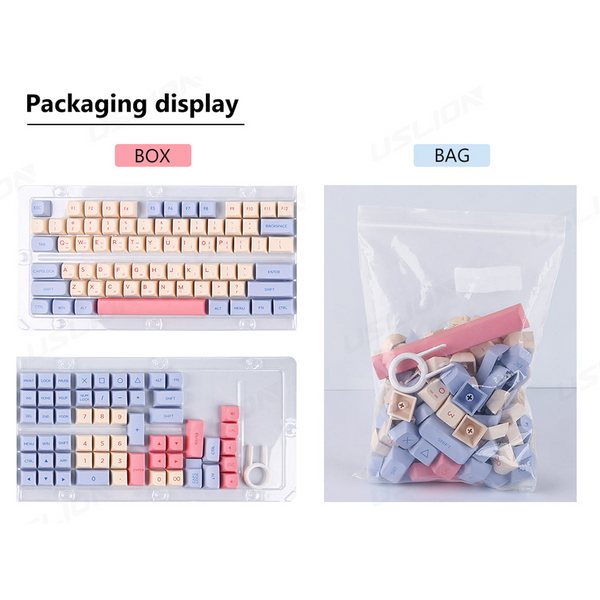 Keycap Keyboard Powder Blue 133 Keys Customised Sublimation For Mechanical Keyboards Keyboards & Keypads