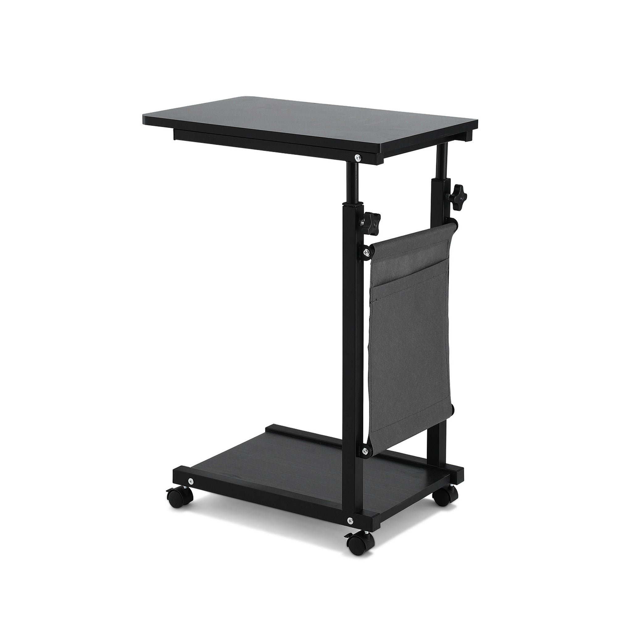 Artiss Laptop Desk Height Adjustable Mobile Workstation Computer Desks 48Cm Black Laptop Desks