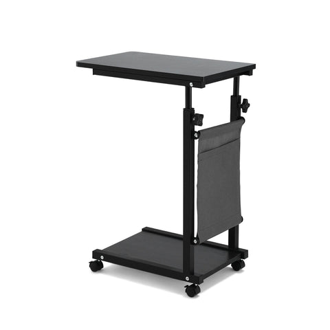 Artiss Laptop Desk Height Adjustable Mobile Workstation Computer Desks 48Cm Black Laptop Desks