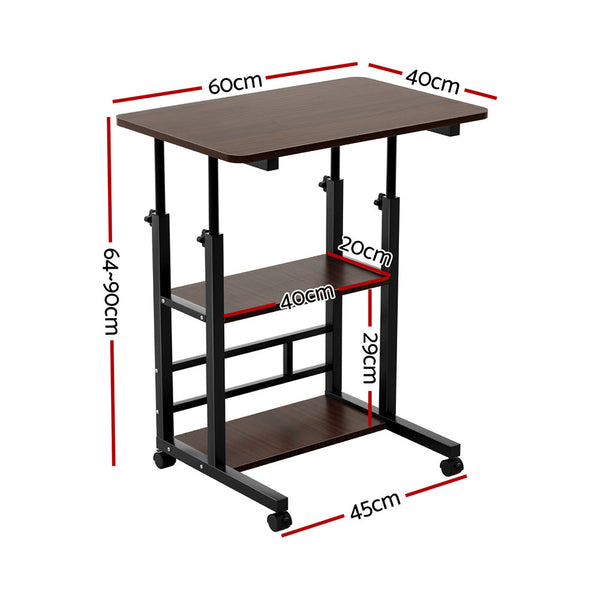 Artiss Laptop Desk Height Adjustable Mobile Workstation Computer Desks 60Cm Laptop Desks