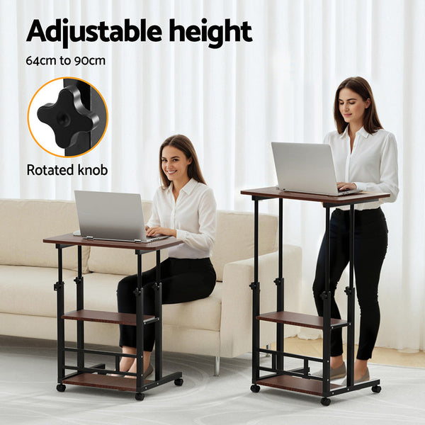Artiss Laptop Desk Height Adjustable Mobile Workstation Computer Desks 60Cm Laptop Desks
