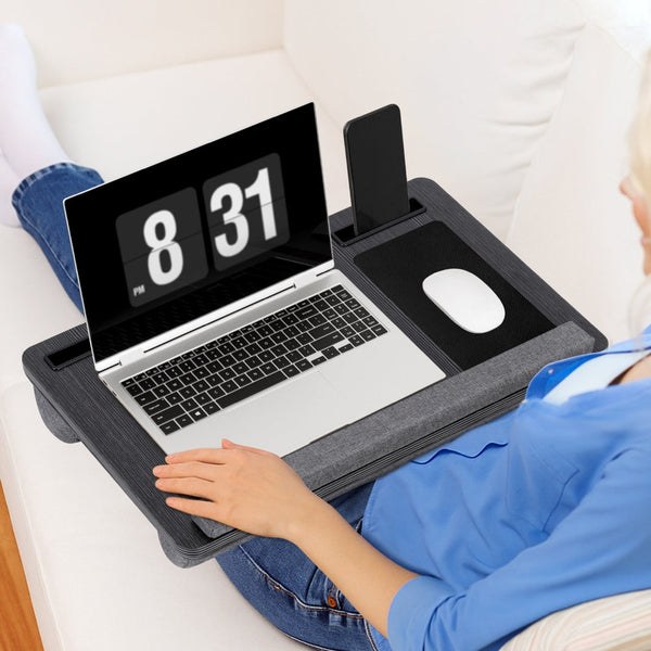 Artiss Lap Desk Portable W/ Wrist Rest Phone Slot Mouse Pad 55Cm Laptop Desks