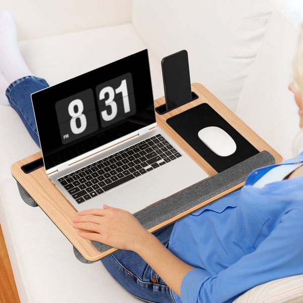 Artiss Lap Desk Portable W/ Wrist Rest Phone Slot Mouse Pad 55Cm Laptop Desks