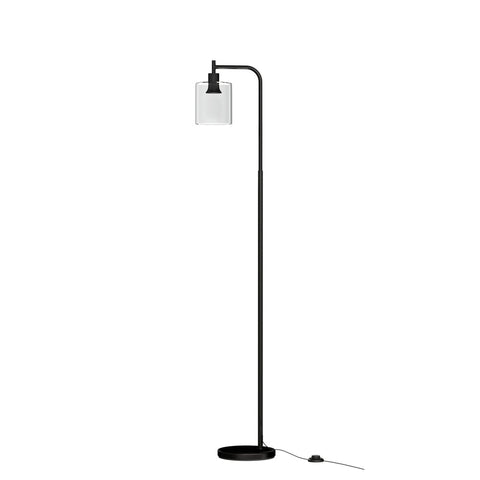 Artiss Floor Lamp Light Stand Modern Home Living Room Office Reading Glass Shade Black Floor Lamps