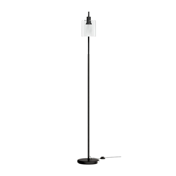 Artiss Floor Lamp Light Stand Modern Home Living Room Office Reading Glass Shade Black Floor Lamps