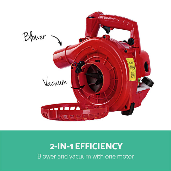 Giantz Petrol Leaf Blower Garden Vacuum Handheld Commercial Outdoor Tool 36Cc Leaf Blowers