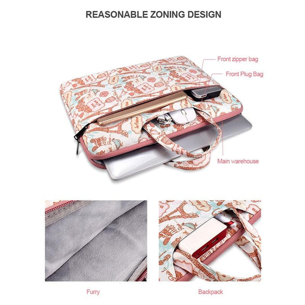 Waterproof Canvas Handbag For 13.3 Inch Laptops And Accessories Laptop Cases & Bags