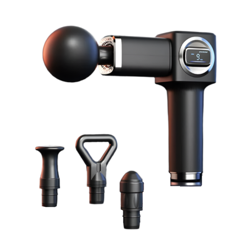 Elosung Lc 007 Black Professional Massage Gun With Lcd Display Deep Tissue Muscle Massager Massagers