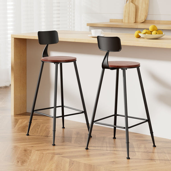Artiss 2X Bar Stools Vintage Metal Chairs Benches Bar Stools