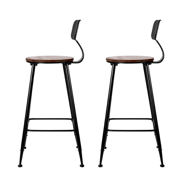 Artiss 2X Bar Stools Vintage Metal Chairs Benches Bar Stools