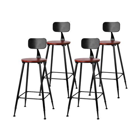Artiss 4X Bar Stools Metal Chairs Benches Bar Stools