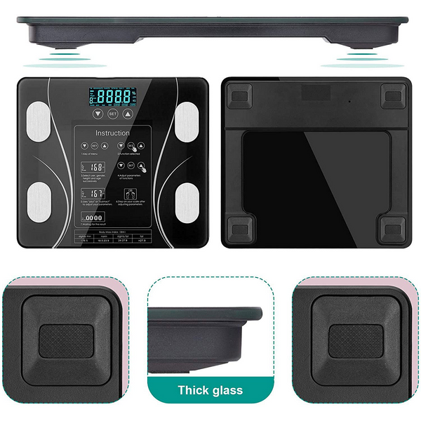 Lcd Scales Body Weight Bathroom Room Fat Gym Fitness Bmi Bmr Bathroom Scales