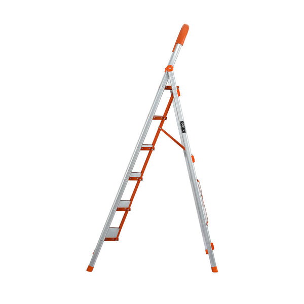 Giantz 6 Step Ladder Multi Purpose Folding Aluminium Light Weight Non Slip Platform Folding & Step Ladders