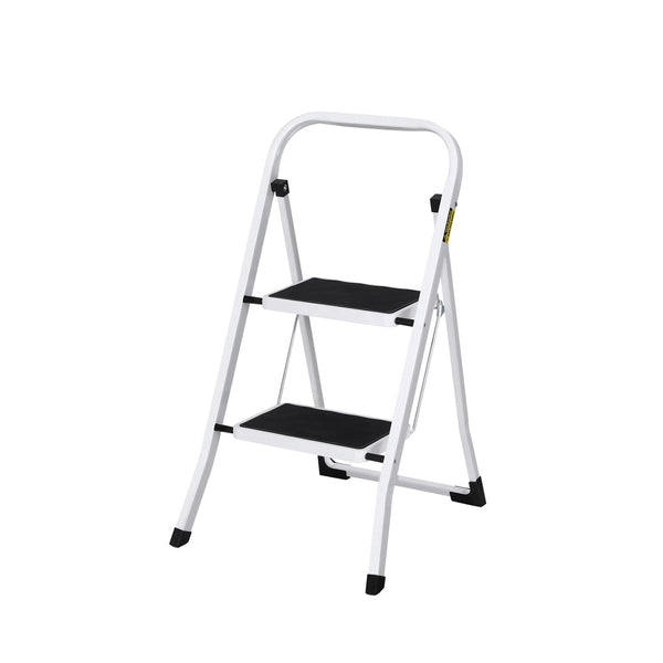 Giantz 2 Step Ladder Multi Purpose Folding Steel Light Weight Platform Folding & Step Ladders