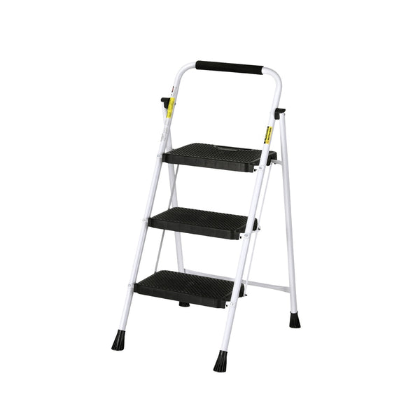 Giantz 3 Step Ladder Multi Purpose Folding Steel Light Weight Platform Folding & Step Ladders