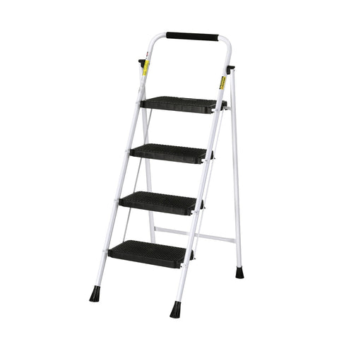 Giantz 4 Step Ladder Multi Purpose Folding Steel Light Weight Platform Folding & Step Ladders
