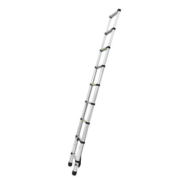 Giantz 2.6M Telescopic Ladder Aluminium Extension Extendable Steps Adjustable Height Folding & Step Ladders