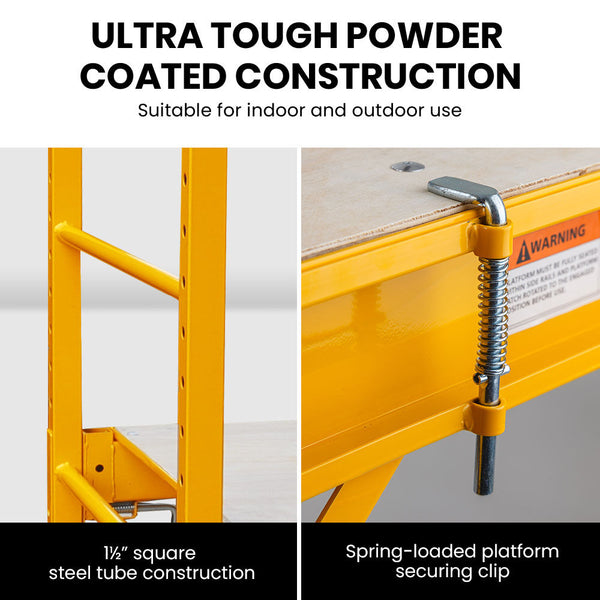 Baumr Ag 450Kg Mobile Scaffold High Work Platform Portable Scaffolding