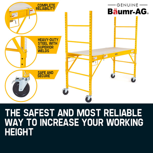 Baumr Ag Baumr Ag 450Kg Mobile Scaffold High Work Platform Portable Scaffolding
