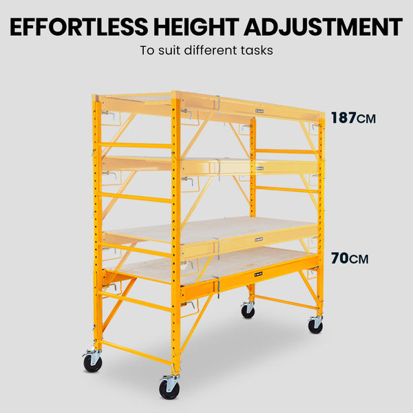 Baumr Ag 450Kg Mobile Scaffold High Work Platform Portable Scaffolding