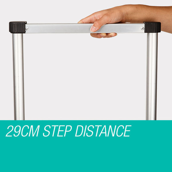 Bullet 2M Telescopic Aluminium Ladder Alloy Extension Extendable Steps Folding & Step Ladders