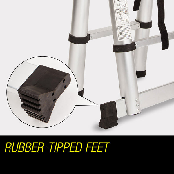 Pro 3.8M Multipurpose Telescopic Folding Ladder Aluminium Alloy Extension Ladders