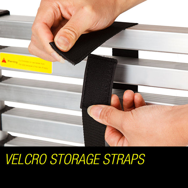 Pro 3.8M Telescopic Aluminium Ladder Alloy Extension Extendable Steps Multi Ladders