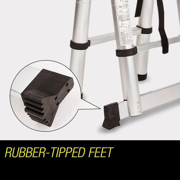 Pro 4.4M Multipurpose Aluminium Telescopic Folding Ladder Alloy Extension Steps Ladders