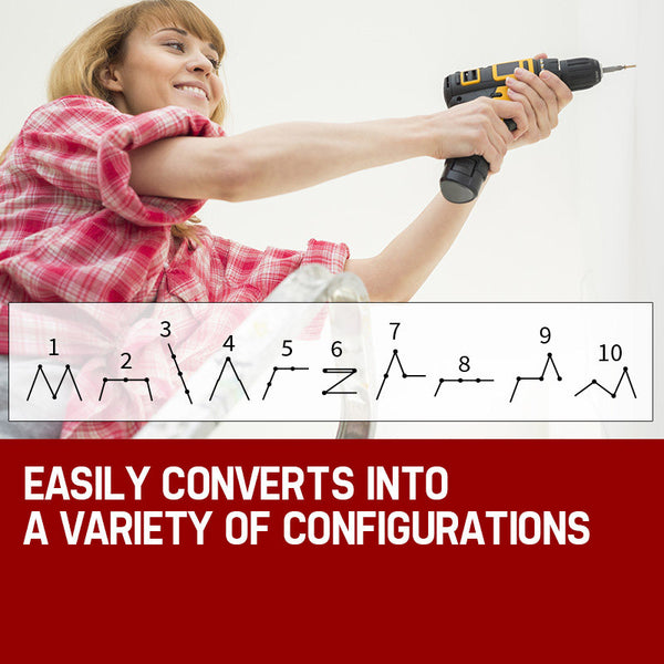 Pro 4.7M Multi Purpose Ladder Aluminium Extension Folding Step Ladders