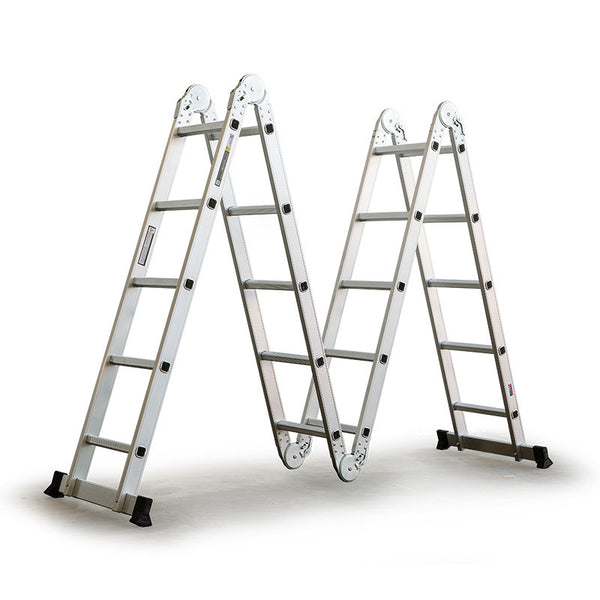 Bullet 5.8M Multipurpose Ladder Aluminium Extension Folding Adjustable Step Ladders