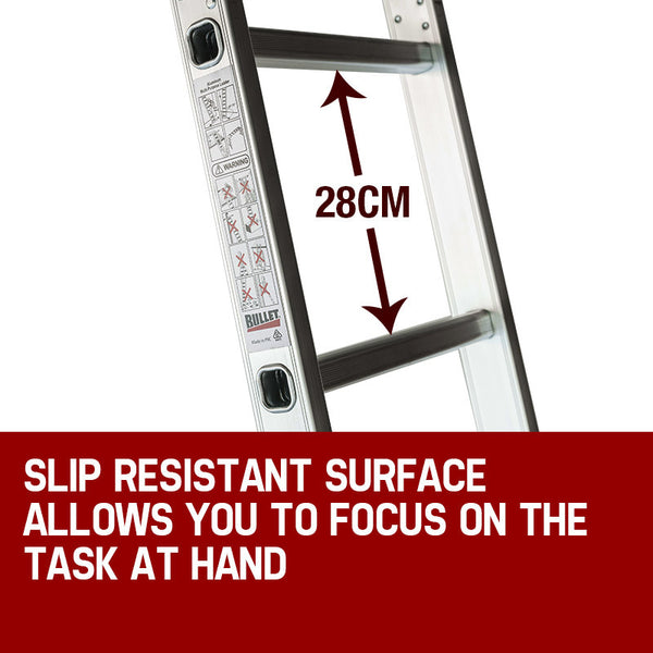 Pro 5.8M Multipurpose Ladder Aluminium Extension Folding Step Ladders