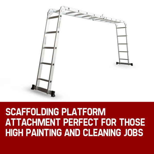 Bullet 5.8M Multipurpose Ladder Aluminium Extension Folding Adjustable Step Ladders
