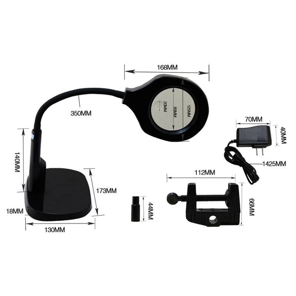 Led Desk Magnifier Lamp For Two Hundred Twenty Volt Voltage Lamps