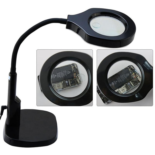 Led Desk Magnifier Lamp For Two Hundred Twenty Volt Voltage Lamps