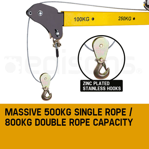 T Rex 800Kg Electric Hoist Winch Crane 12V 360 Degree Engine Car Truck Lift Tow Bars & Winches