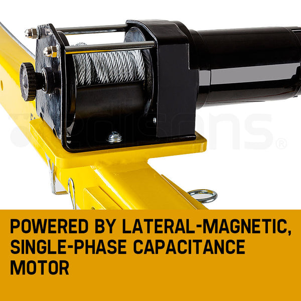 T Rex 800Kg Electric Hoist Winch Crane 12V 360 Degree Engine Car Truck Lift Tow Bars & Winches