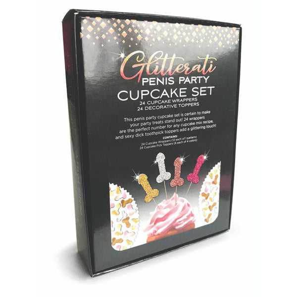 Glitterati  Party Cupcake Set Of 24 Party Gags & Tricks
