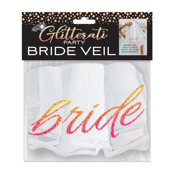 Glitterati Bride Veil Hens Party Novelty Party Gags & Tricks