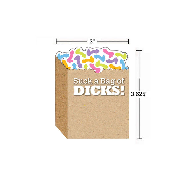 Suck A Bag Of Dicks! Sticky Notes Novelty 100 Pack Party Gags & Tricks