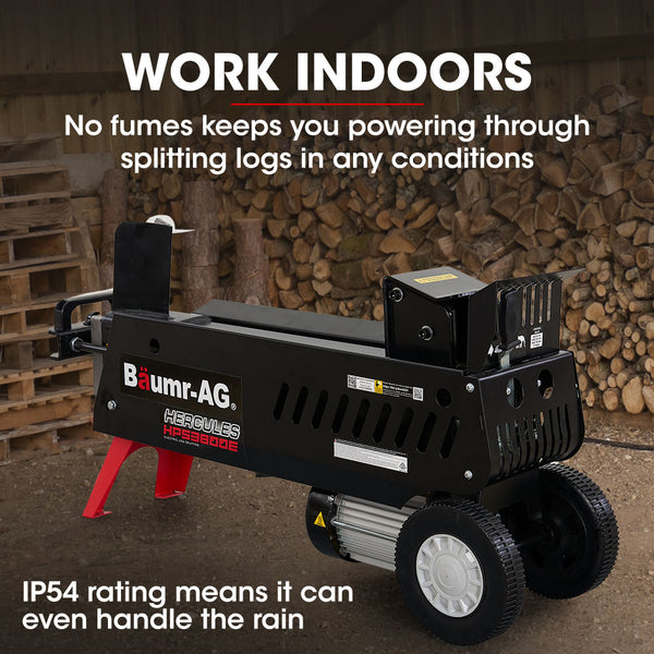 Baumr Ag Baumr Ag 10 Tonne Electric Hydraulic Wood Log Splitter Hps3800e Log Splitters