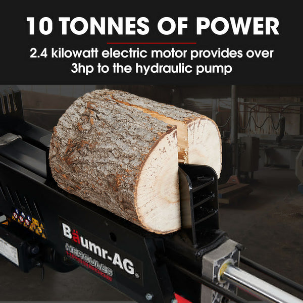 Baumr Ag Baumr Ag 10 Tonne Electric Hydraulic Wood Log Splitter Hps3800e Log Splitters