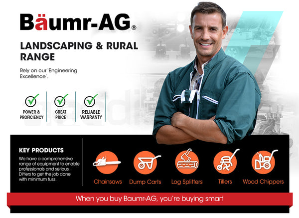 Baumr Ag Baumr Ag 8 Ton Hydraulic Electric Wood Log Splitter Log Splitters