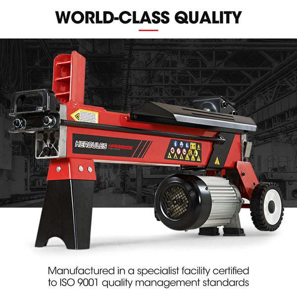 Baumr Ag 9 Ton Electric Log Splitter 9T Wood Cutter Hydraulic Fire Block Axe Small Machine Log Splitters