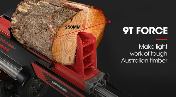 Baumr Ag Baumr Ag 9 Ton Electric Log Splitter 9T Wood Cutter Hydraulic Fire Block Axe Small Machine Log Splitters