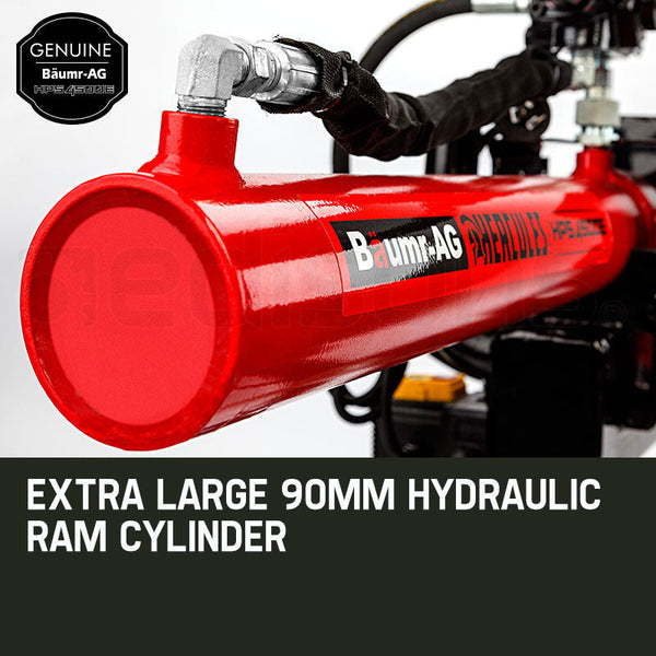 Log Splitters Baumr Ag 20 Tonne Electric Hydraulic Towed Wood Log Splitter Hps4500e