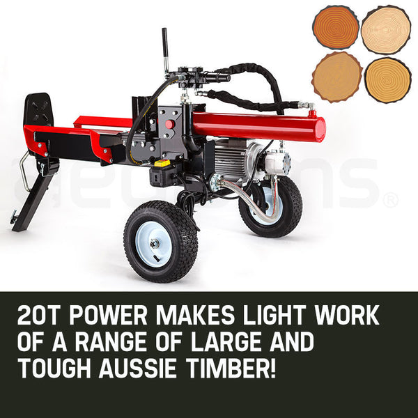 Baumr Ag 20 Tonne Electric Hydraulic Towed Wood Log Splitter Hps4500e Log Splitters